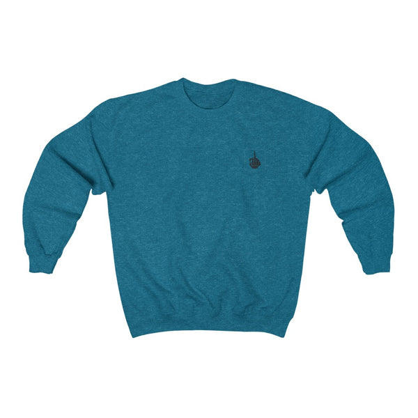 Skeleton Bird Finger - Unisex Crewneck Sweatshirt