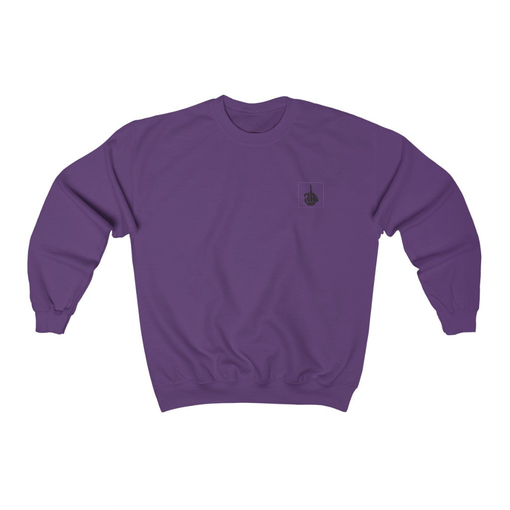 Skeleton Bird Finger - Unisex Crewneck Sweatshirt