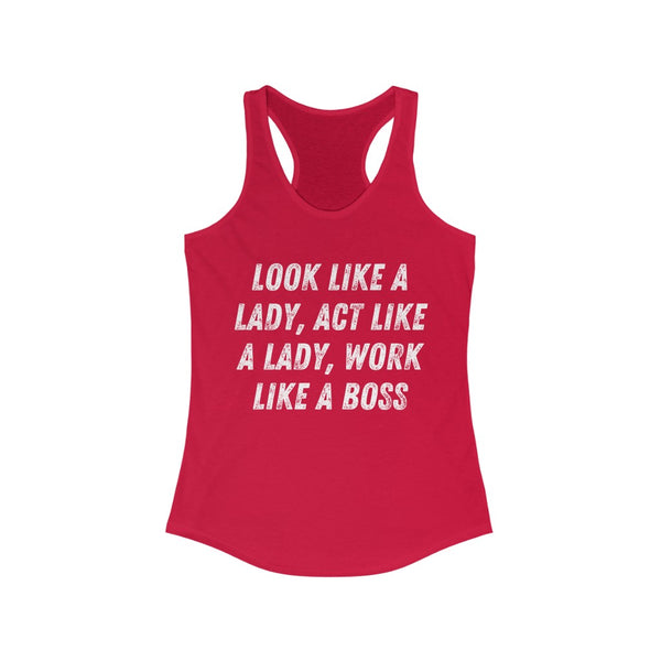 Like a Boss - Women's Ideal Racerback Tank