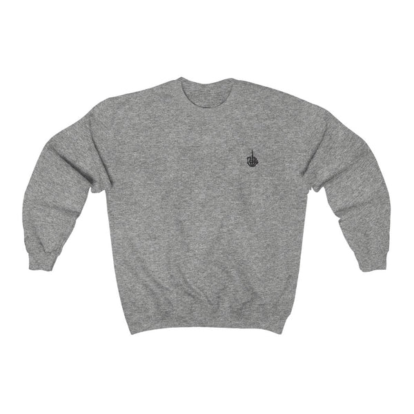 Skeleton Bird Finger - Unisex Crewneck Sweatshirt