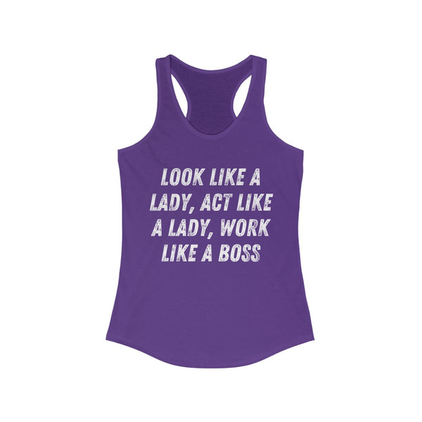 Like a Boss - Women's Ideal Racerback Tank