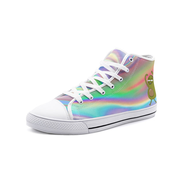 Hi AF Avocado - Unisex High Top Canvas Shoes