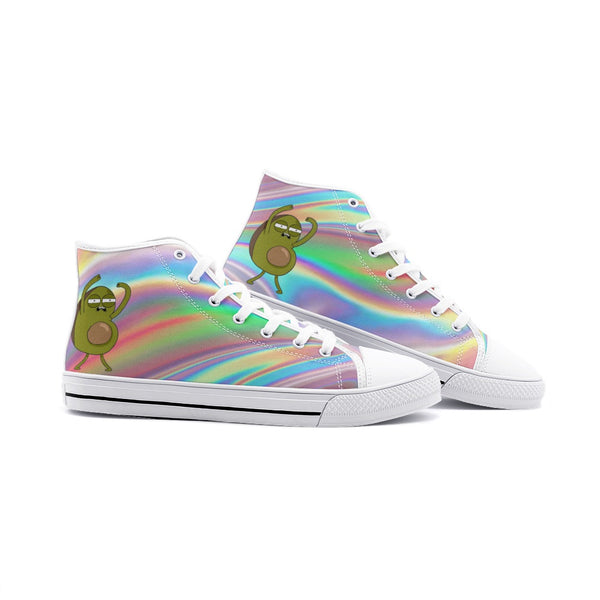 Hi AF Avocado - Unisex High Top Canvas Shoes