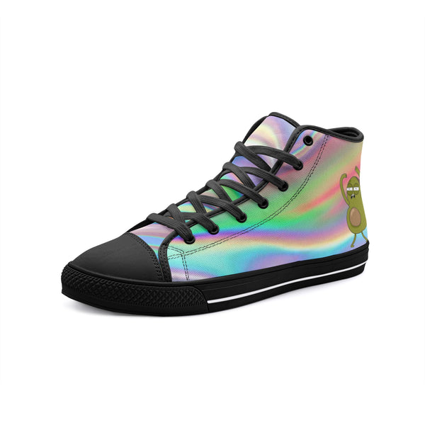 Hi AF Avocado - Unisex High Top Canvas Shoes