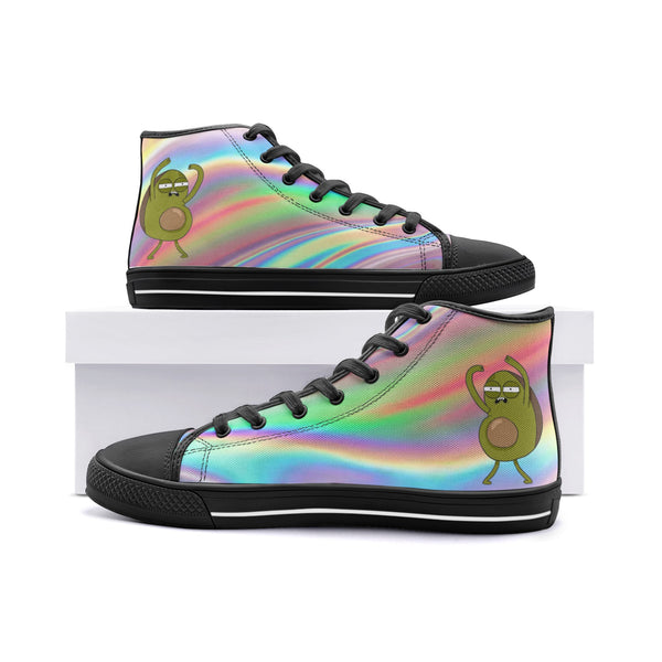 Hi AF Avocado - Unisex High Top Canvas Shoes