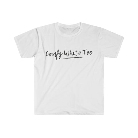 Comfy White tee Unisex Softstyle T-Shirt