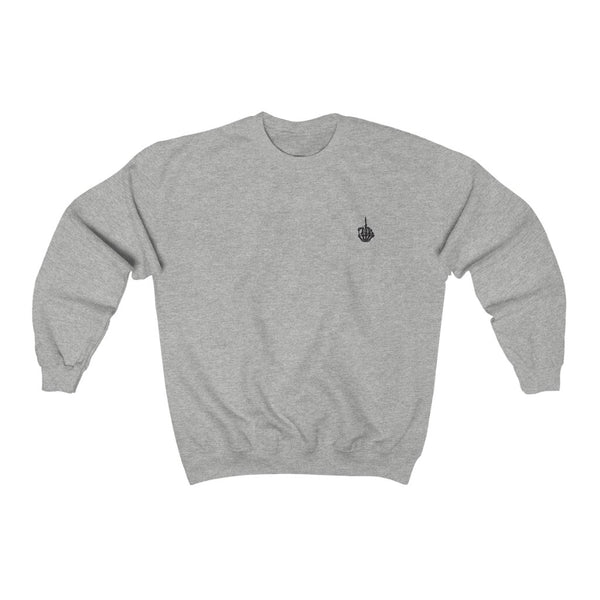 Skeleton Bird Finger - Unisex Crewneck Sweatshirt