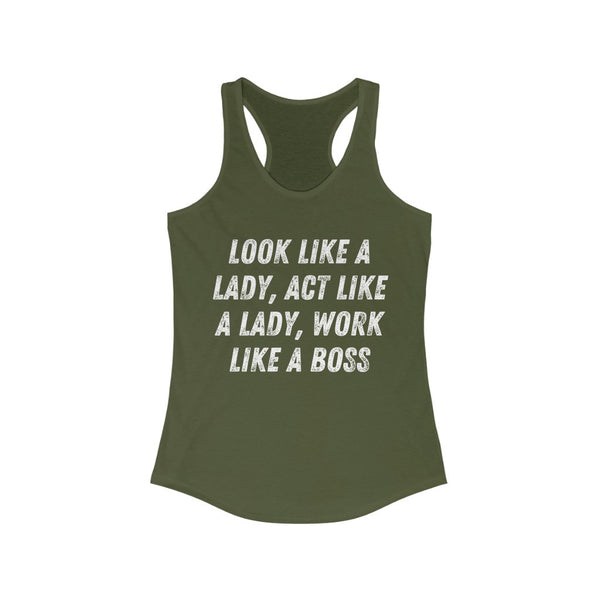 Like a Boss - Women's Ideal Racerback Tank