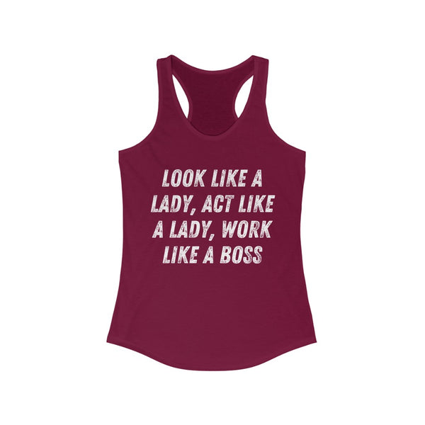 Like a Boss - Women's Ideal Racerback Tank
